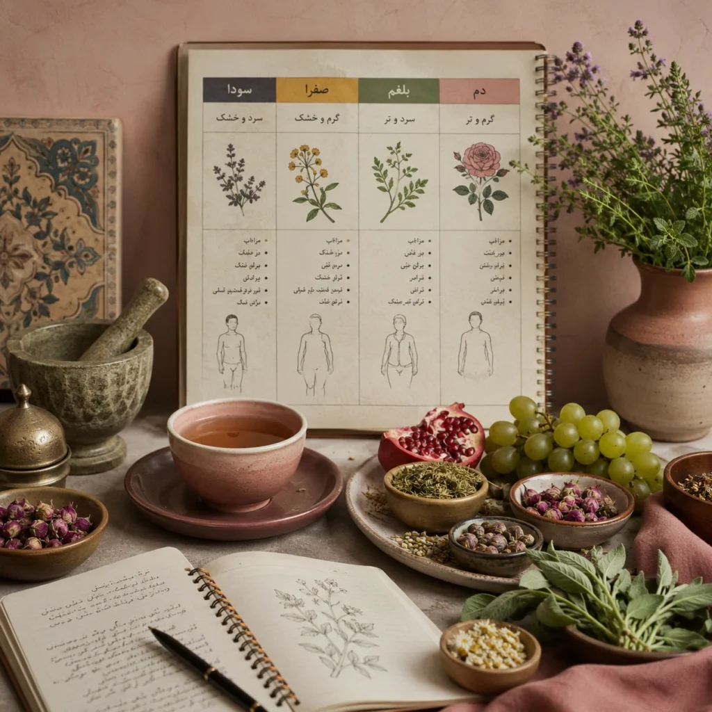 مزاج شناسی و طبایع چهارگانه انسان